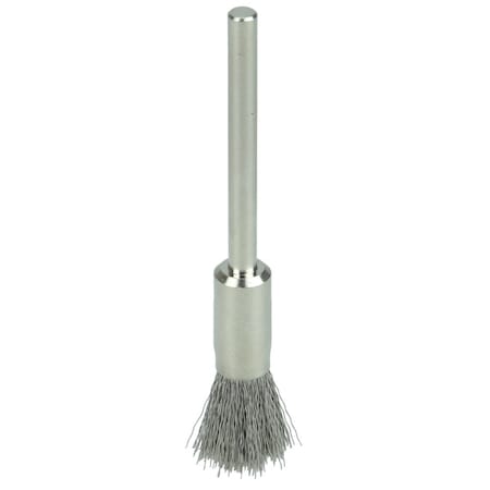 Weiler 5/16" Miniature Wire End Brush, .005" Stainless Steel Fill, 1/8" Stem 26114